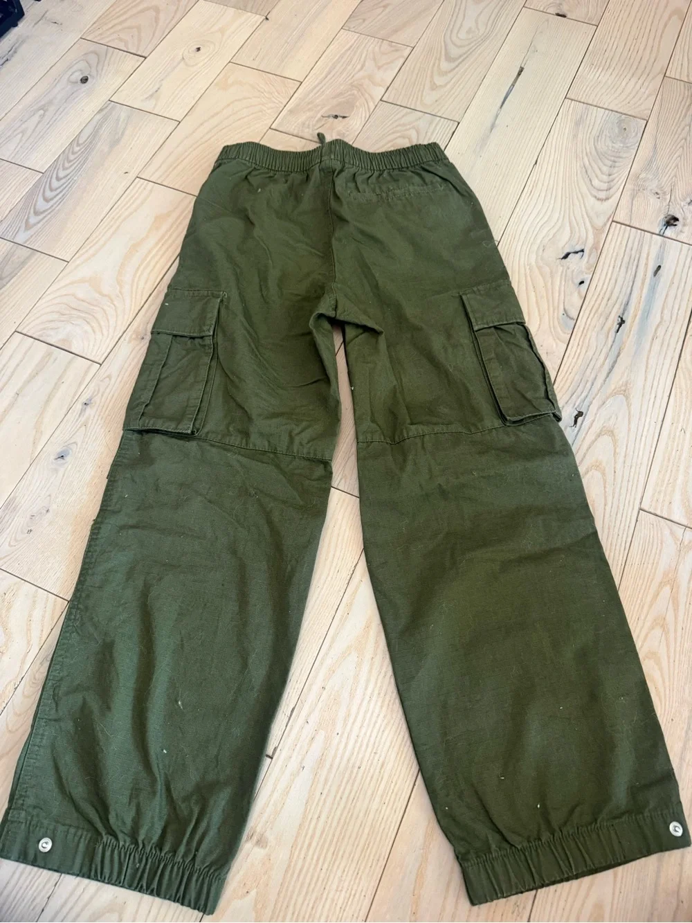 GAP Kids Olive Green Cargo Pants - Elastic Waist